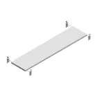 Ebene Fachboden HD 150kg 1300x300mm (bxt)