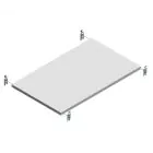 Ebene Fachboden HD 250kg 1300x800mm (bxt)