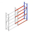 Reifenregal Weitspann AR 2500x1610x500 mm (hxbxt) 3 Ebenen Anbauregal