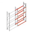 Reifenregal Weitspann AR 3000x1610x500mm (hxbxt) 4 Ebenen Anbauregal