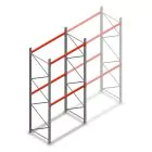 Palettenregal AR T2 3500x1850x1100mm (hxbxt) 2 Ebenen 2530kg/ebene Anfangsregal mit vormontierten Rahmen