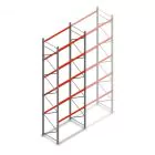 Palettenregal AR T2 6000x1850x1100mm (hxbxt) 5 Ebenen 2530kg/Ebene Anfangsregal mit vormontierten Rahmen