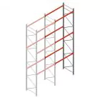 Palettenregal AR T2 6000x1850x1100mm (hxbxt) 3 Ebenen 2530kg/Ebene Anbauregal