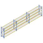 Vorteilsreihe gebrauchtes Esmena Weitspannregal 2500x11200x1100 mm (hxbxt) 4 Ebenen