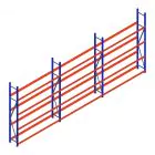 Vorteilsreihe Reifenregal Weitspann AR 2500x6240x400 mm (hxbxt) 3 Ebenen