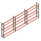 Vorteilsreihe Reifenregal Weitspann AR 2250x6230x400mm (hxbxt) 3 Ebenen