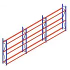 Vorteilsreihe Reifenregal Weitspann AR 2250x6240x400 mm (hxbxt) 3 Ebenen