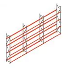 Vorteilsreihe Reifenregal Weitspann AR 3000x6230x500mm (hxbxt) 4 Ebenen