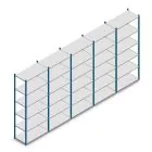 Vorteilsreihe Fachbodenregal Medium Duty 2500x5000x500 mm (hxbxt) 6 Ebenen blau