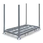 Stapelregal, doppelte Stapelrack inklusive vier Stäbe von 1500 mm 2025x1180x1330 mm (LxBxH) feuerverzinkt