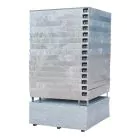 Leckwanne 800x1200x360mm (bxtxh), thermisch verzinkt inkl. Gitter