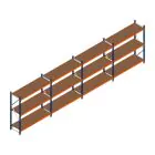 Vorteilsreihe Weitspannregal Kimer 1750x6250x600 mm (hxbxt) 3 Ebenen mit vormontierten Rahmen