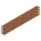 Vorteilsreihe Weitspannregal Kimer 1750x9250x800 mm (hxbxt) 4 Ebenen