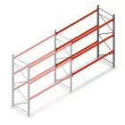 Palettenregal AR T2 2500x2700x1100mm (hxbxt) 3 Ebenen 2844kg/Ebene Anbauregal mit vormontierten Rahmen