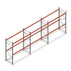 Vorteilsreihe Palettenregal AR T2 3000x8420x1100mm (hxbxt) 2 Ebenen 3636kg/ebene mit vormontierten Rahmen