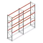 Kombiangebot Palettenregal AR T2 4500x5640x1100 mm (hxbxt) 3 Ebenen 2844kg/Ebene mit vormontierten Rahmen