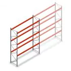 Palettenregal AR T2 5000x3600x1100mm (hxbxt) 3 Ebenen 3004kg/Ebene Anfangsregal mit vormontierten Rahmen