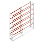 Palettenregal AR T2 8000x3600x1100mm (hxbxt) 5 Ebenen 3004kg/Ebene Anfangsregal mit vormontierten Rahmen