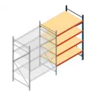 Weitspannregal AR 2000x1610x1000 mm (hxbxt) 4 Ebenen blau Anbauregal
