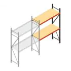Weitspannregal AR 2250x1610x600 mm (hxbxt) 2 Ebenen verzinkt Anbauregal