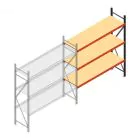 Weitspannregal AR 2250x1850x600 mm (hxbxt) 3 Ebenen verzinkt Anbauregal