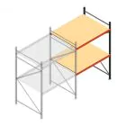 Weitspannregal AR 2500x1610x1200 mm (hxbxt) 2 Ebenen verzinkt Anbauregal
