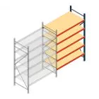 Weitspannregal AR 2500x1610x800 mm (hxbxt) 5 Ebenen blau Anbauregal