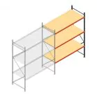 Weitspannregal AR 3000x2700x900 mm (hxbxt) 3 Ebenen verzinkt Anbauregal