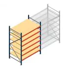 Weitspannregal AR 2250x1610x1000 mm (hxbxt) 6 Ebenen blau Anfangsregal