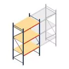 Weitspannregal AR 3000x1610x1000 mm (hxbxt) 3 Ebenen blau Anfangsregal