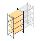 Weitspannregal AR 3000x1610x1000 mm (hxbxt) 4 Ebenen blau Anfangsregal