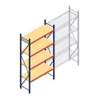 Weitspannregal AR 3000x1610x600 mm (hxbxt) 4 Ebenen blau Anfangsregal