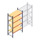 Weitspannregal AR 3000x1610x800 mm (hxbxt) 4 Ebenen blau Anfangsregal