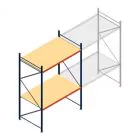 Weitspannregal AR 3000x2010x1200 mm (hxbxt) 2 Ebenen blau Anfangsregal