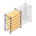 Weitspannregal AR 3000x2010x1200 mm (hxbxt) 6 Ebenen blau Anfangsregal