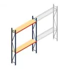 Weitspannregal AR 3000x2010x400 mm (hxbxt) 2 Ebenen blau Anfangsregal