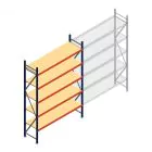 Weitspannregal AR 3000x2250x600 mm (hxbxt) 5 Ebenen blau Anfangsregal mit vormontierten Rahmen