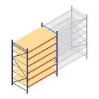 Weitspannregal AR 3000x2700x1200 mm (hxbxt) 6 Ebenen blau Anfangsregal mit vormontierten Rahmen