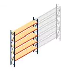 Weitspannregal AR 3000x2700x400 mm (hxbxt) 5 Ebenen blau Anfangsregal