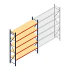 Weitspannregal AR 3000x2700x600 mm (hxbxt) 5 Ebenen blau Anfangsregal