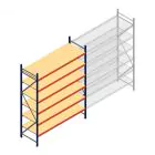 Weitspannregal AR 3000x2700x800 mm (hxbxt) 6 Ebenen blau Anfangsregal mit vormontierten Rahmen