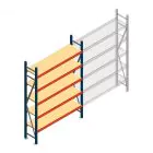 Weitspannregal AR 2000x1610x400 mm (hxbxt) 5 Ebenen blau Anfangsregal