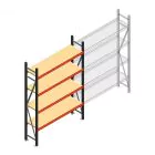 Weitspannregal AR 2000x1610x500 mm (hxbxt) 4 Ebenen anthrazit Anfangsregal