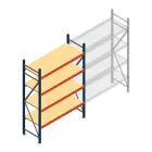 Weitspannregal AR 2000x1610x600 mm (hxbxt) 4 Ebenen blau Anfangsregal