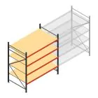 Weitspannregal AR 2000x1850x1200 mm (hxbxt) 4 Ebenen anthrazit Anfangsregal