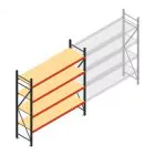 Weitspannregal AR 2000x2250x600 mm (hxbxt) 4 Ebenen anthrazit Anfangsregal