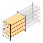 Weitspannregal AR 2000x2700x1200 mm (hxbxt) 4 Ebenen anthrazit Anfangsregal