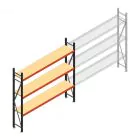 Weitspannregal AR 2000x2700x500 mm (hxbxt) 3 Ebenen anthrazit Anfangsregal