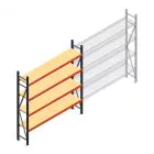 Weitspannregal AR 2250x1850x500 mm (hxbxt) 4 Ebenen anthrazit Anfangsregal