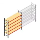 Weitspannregal AR 2250x2010x600 mm (hxbxt) 5 Ebenen anthrazit Anfangsregal